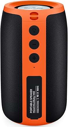 Wireless Waterproof Portable Bluetooth Speaker with Stereo Sound
