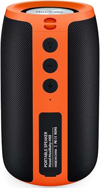 Wireless Waterproof Portable Bluetooth Speaker with Stereo Sound