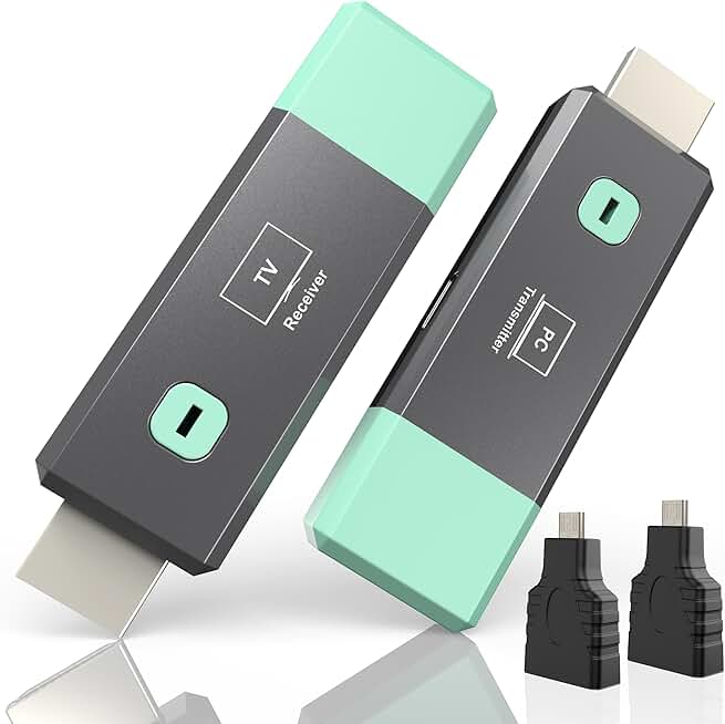 Wireless HDMI Transmitter and Receiver Kit for 4K Streaming