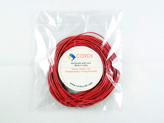 1.0mm Round Leather Cord for Jewelry and Craft Projects