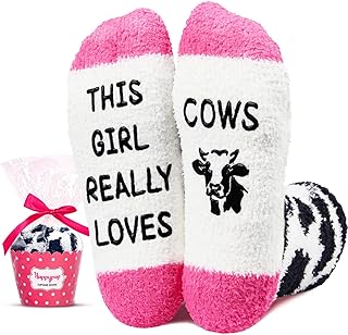 Cow Print Socks for Women, Perfect Gift for Animal Lovers