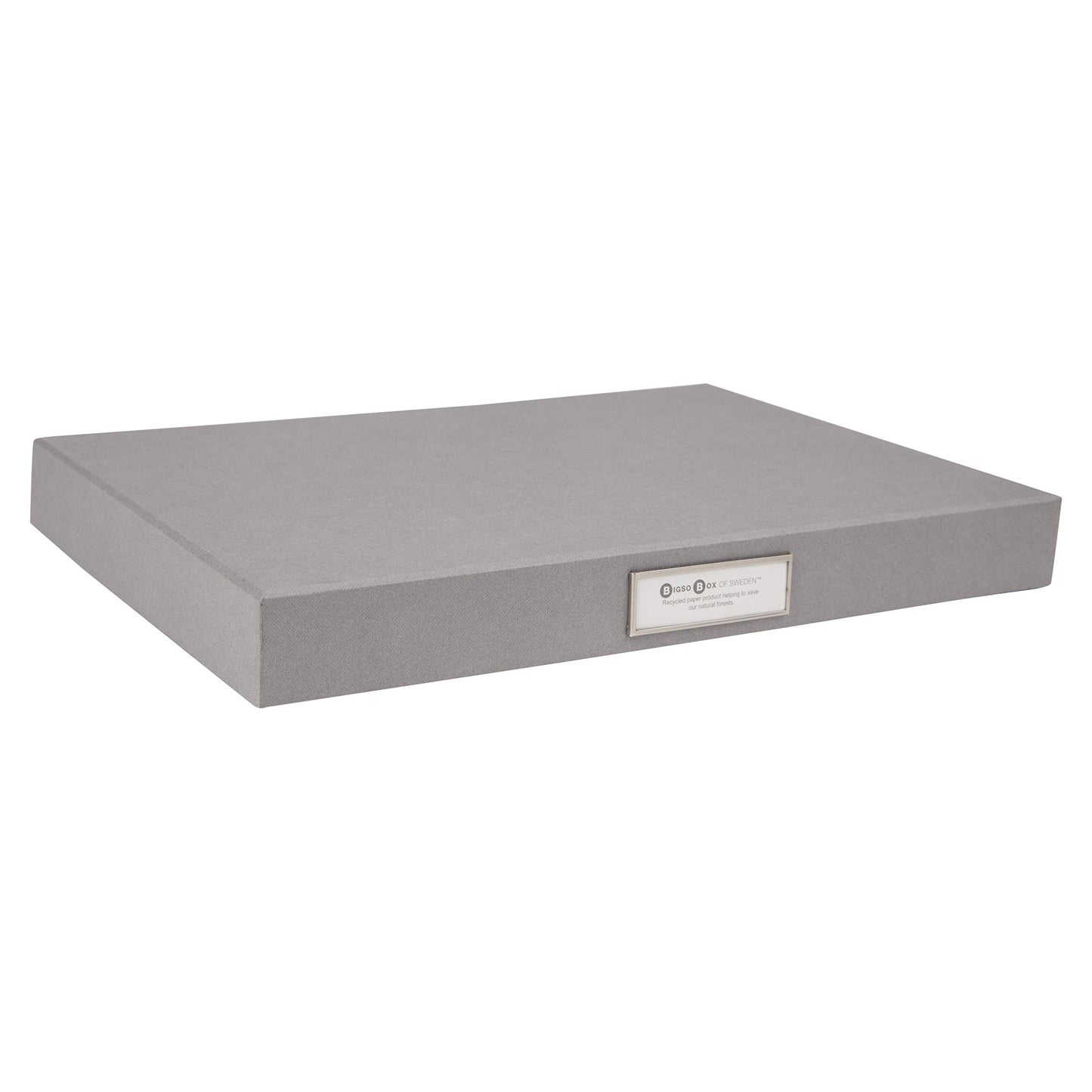 Large Fiberboard Document Box with Hinged Lid