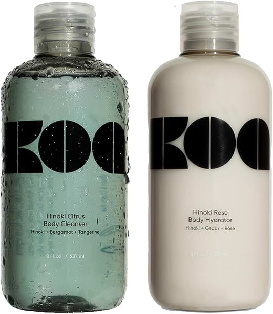 Citrus and Rose Body Cleanser and Hydrator Set