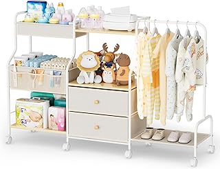 3-Tier Baby Diaper Caddy with Hanging Rack