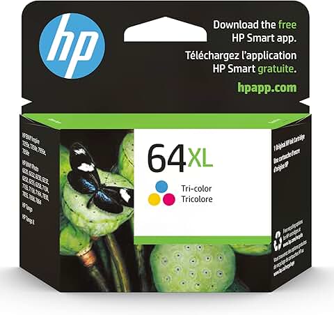 High-Yield Tri-Color Ink Cartridge for Printers