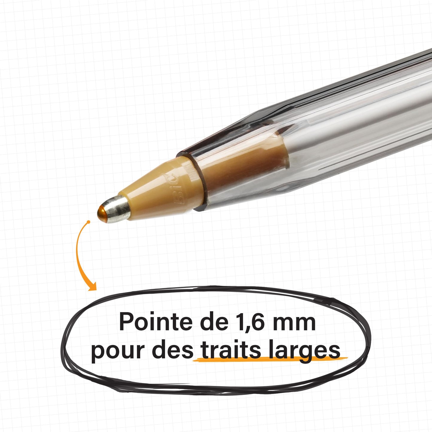 Set of 15 Multicolour Ballpoint Pens with Wide Tip