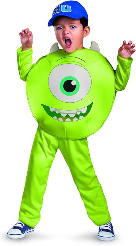 Toddler Mike Monster Costume for 4-6 Year Olds