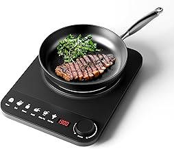 Portable 1300W Induction Cooktop with 5 Modes and Touch Control