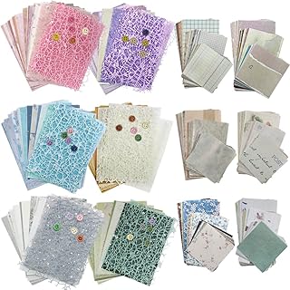Vintage & Mesh Textured Scrapbook Paper Set, 516 Sheets