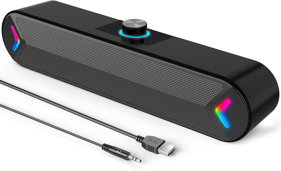 Wired USB Computer Sound Bar with 10W Stereo