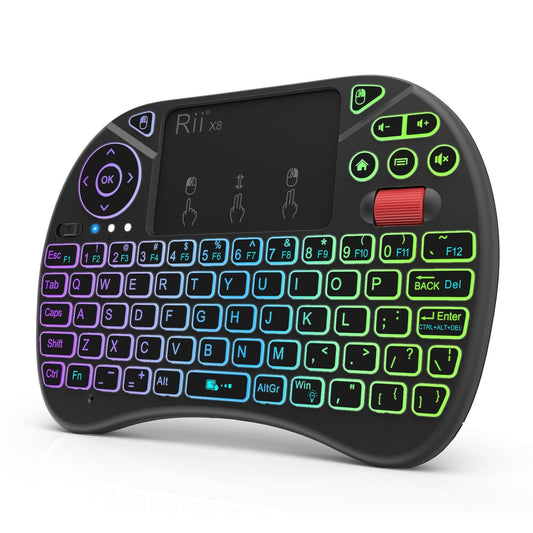 Mini Wireless Keyboard with Touchpad and RGB Backlight