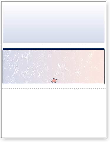 Blue and red security check paper with 13 features, 500 sheets