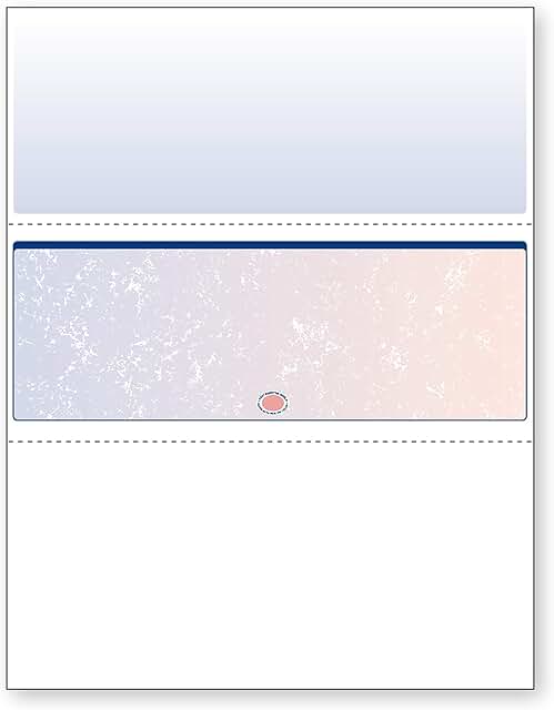 Blue and red security check paper with 13 features, 500 sheets