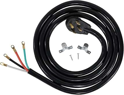50-Amp 4-Wire Appliance Power Cord, 10 Feet