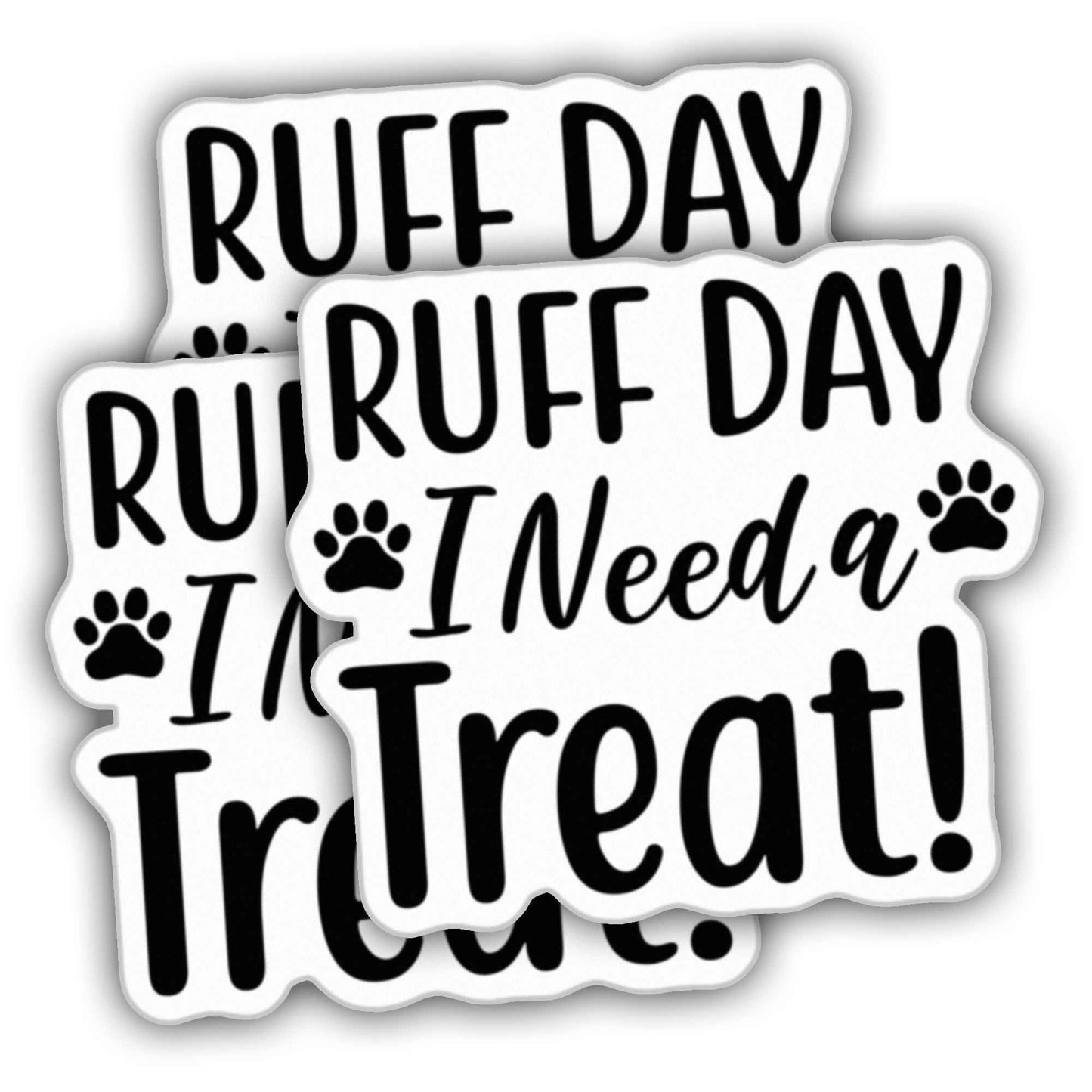 Set of three dog lover decals for bottles and cars