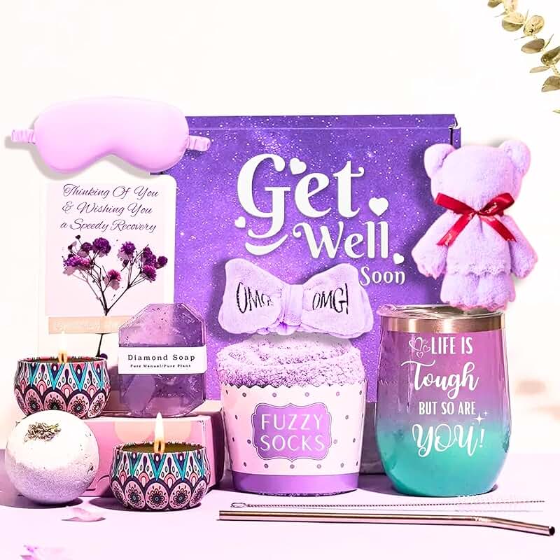 Lavender Get Well Gift Basket for Women