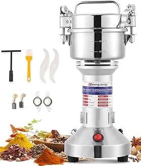 Electric Grain and Spice Grinder, 150g, Stainless Steel
