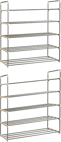5-Tier Shoe Storage Rack for Closet and Entryway