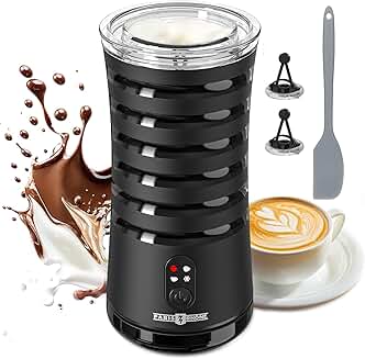 4-in-1 Milk Frother and Steamer with Temperature Control