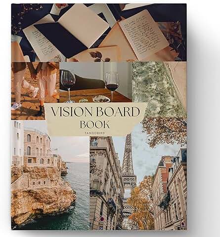 Vision Board Book with 1000+ Images for Scrapbooking and Crafts