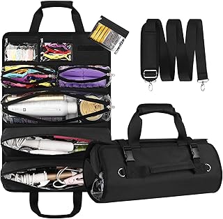 Travel Hair Tool Bag with Detachable Pouches