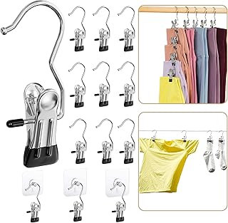 Clothes Hangers with Clips and Hooks