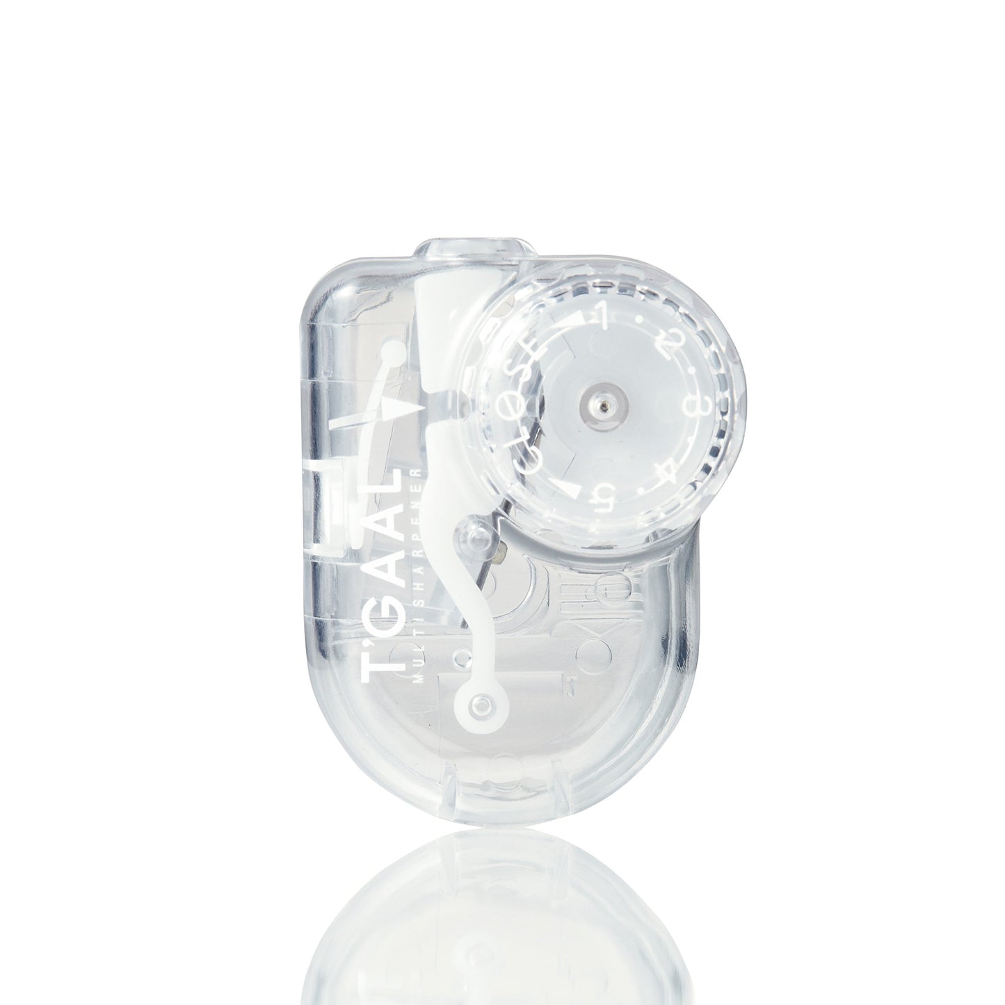 Adjustable Angle Pencil Sharpener in Clear