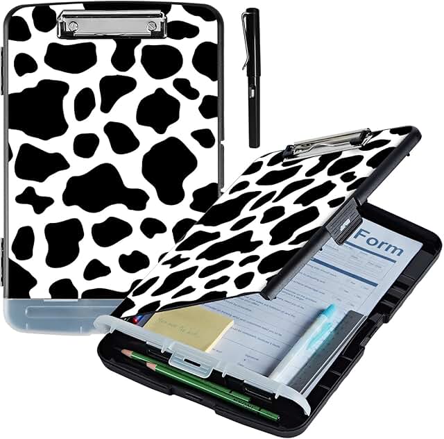 Heavy Duty Metal Clipboard with Storage and Pen Holder