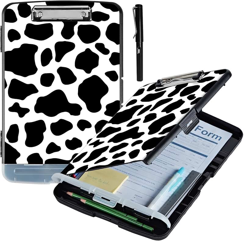 Heavy Duty Metal Clipboard with Storage and Pen Holder