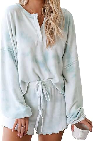 Women's Long Ruffle Sleepwear with Front Drawstring