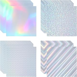 12x12 Inch Holographic Cardstock Pack in Four Colors