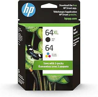 64 Tri-Color and Black Ink Cartridges for Envy Series