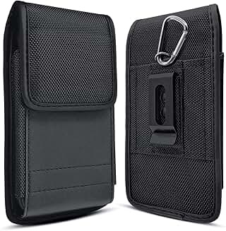 Cell Phone Belt Holster with Clip and Card Slot