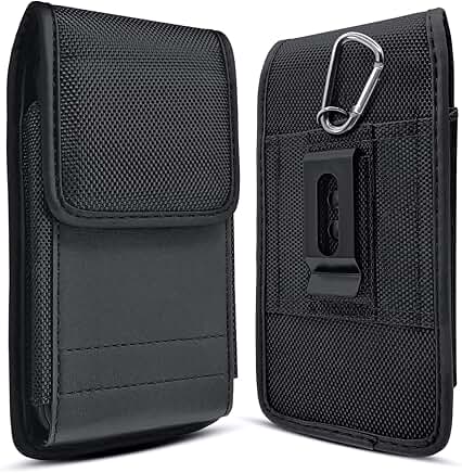 Cell Phone Belt Holster with Clip and Card Slot