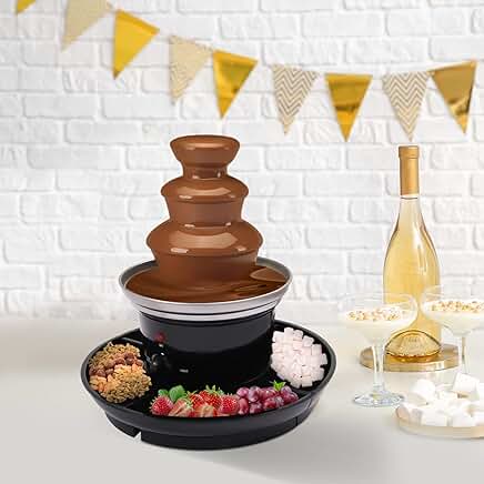 3-Tier Chocolate Fondue Fountain for Parties