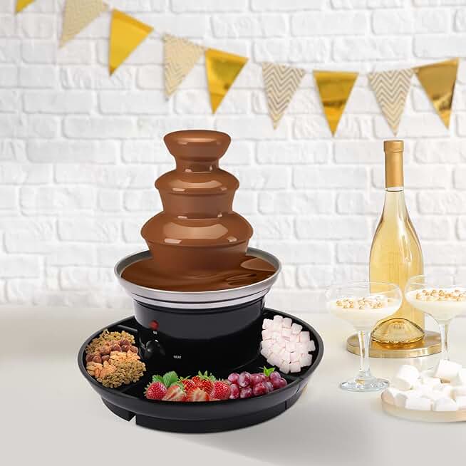 3-Tier Chocolate Fondue Fountain for Parties