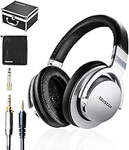 Over-Ear Monitor Headphones with Adjustable Bass and Comfort Ear Pads