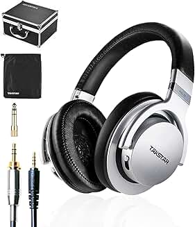Over-Ear Monitor Headphones with Adjustable Bass and Comfort Ear Pads