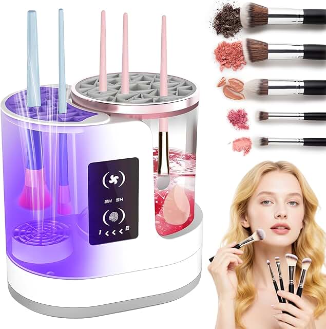 Electric Makeup Brush Cleaner with Touchscreen