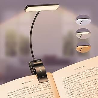 Rechargeable LED Book Light with Memory and Dimming
