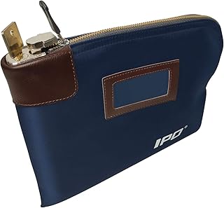 Waterproof Lockable Cash Bag with Keys, 11x8.6 Inches