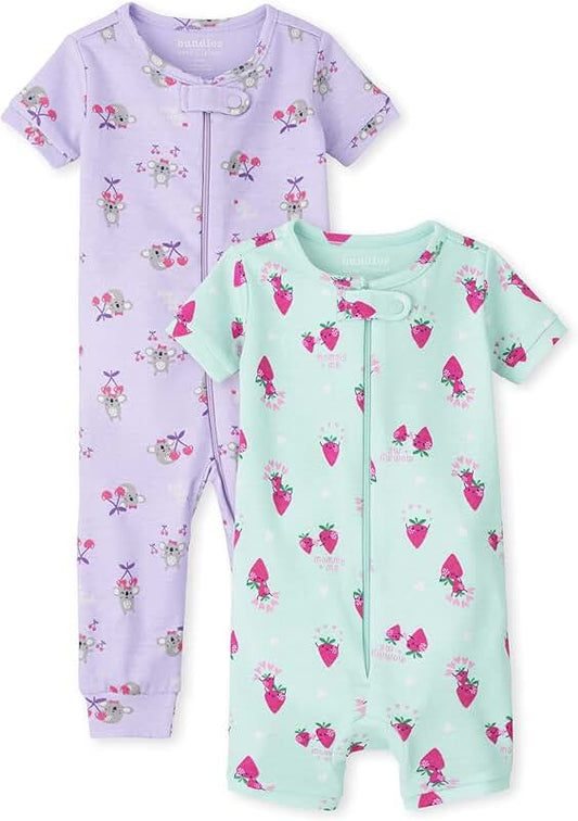 Baby Girls' Koala Strawberry Cotton Pajama Set