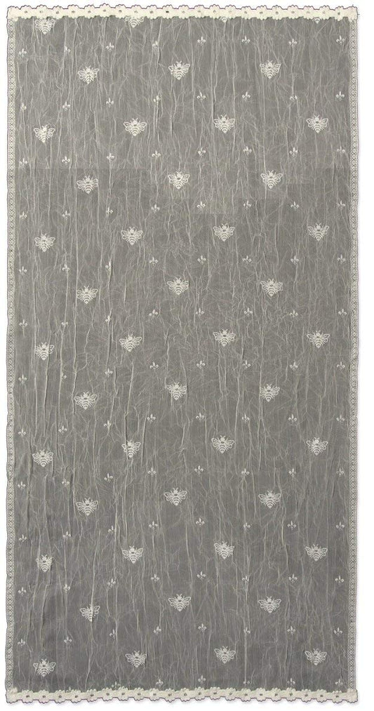 Bee Table Runner, 22" x 72", Ecru