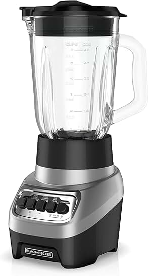 Multi-Function Blender with 6-Cup Glass Jar and 4 Speeds