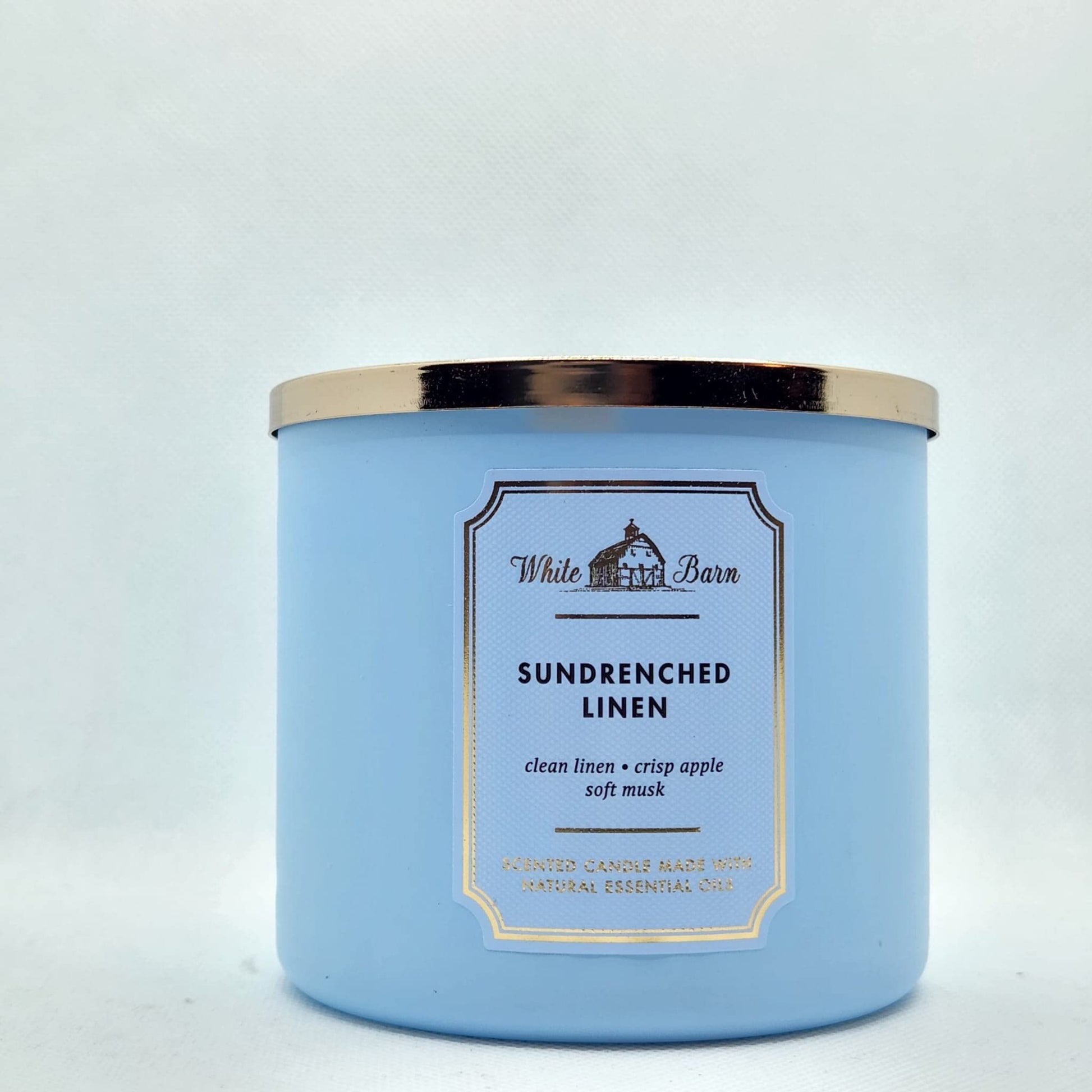  3-Wick Candle w/Essential Oils  14.5 oz  New Core Scents! Sundrenched Linen)