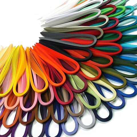 72-Color Paper Quilling Set with 72 Packs