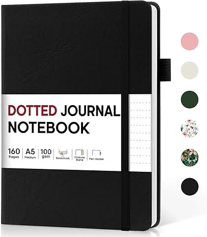 Bullet Dotted Hardcover Journal for Writing and Sketching