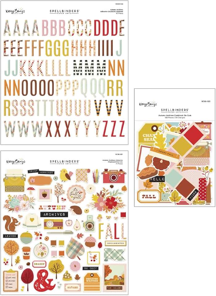 Autumn Embellishment Metal Bundle