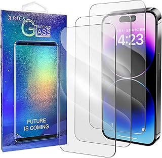 Three Clear Screen Protectors for iPhone 15/15 Pro