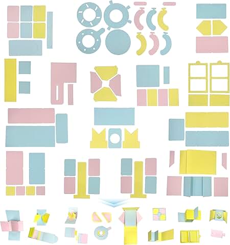 16-Piece Handmade 3D Photo Album Decoration Kit